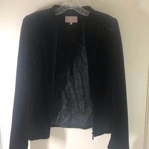 vintage velvet black military style blazer